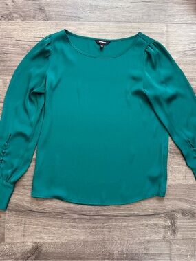 Express green long sleeve shirt top size Small Women
